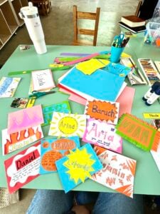 Making first day of school cards